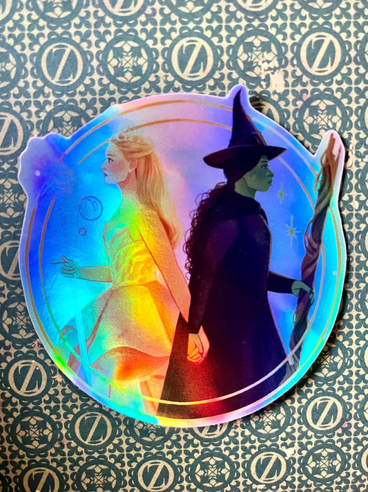 Elphaba and Glinda Holographic sticker