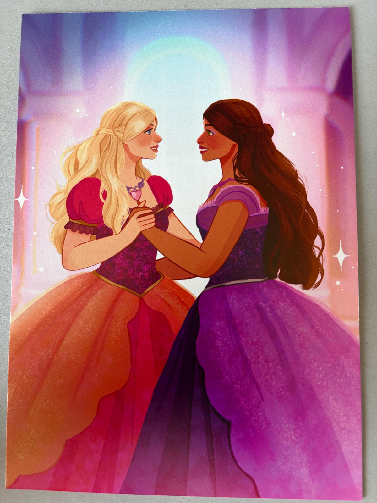Diamond Castle Alexa and Liana A5 Art Print