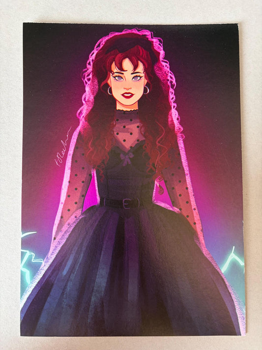 Lisa Frankenstein Lisa Swallows A5 Art Print