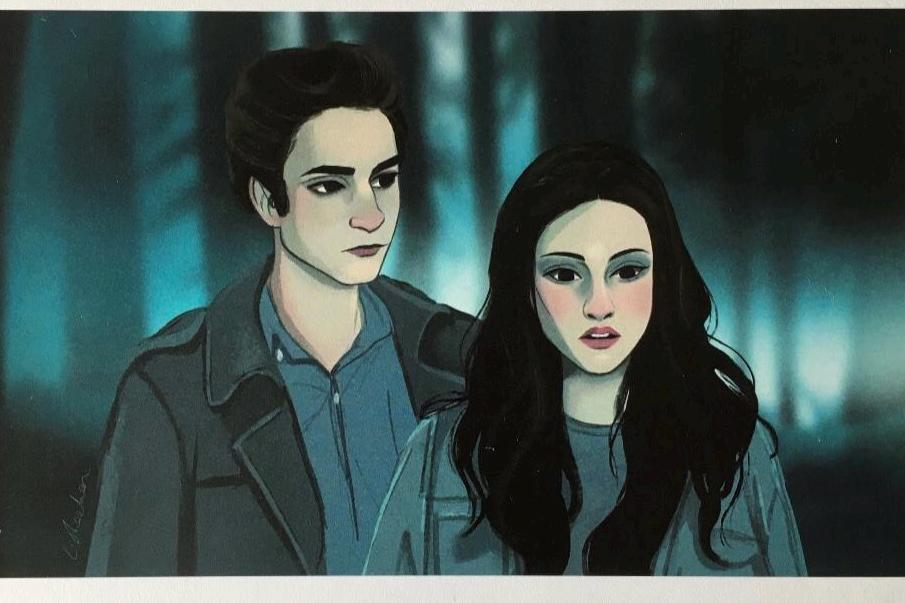 Twilight Bella and Edward Art Print (old version)