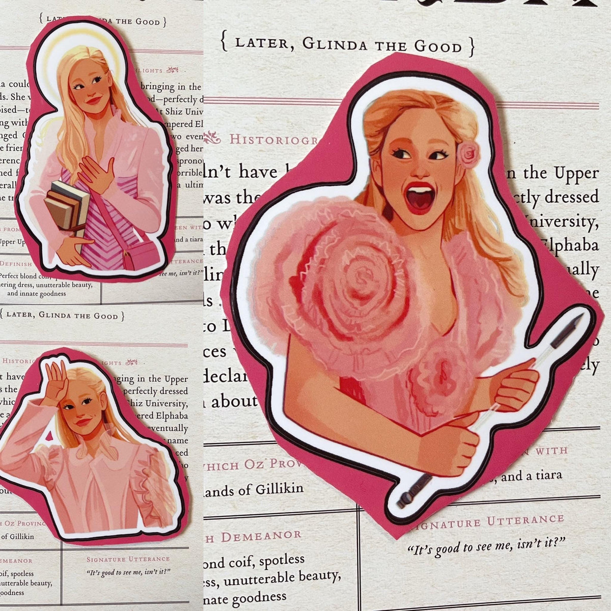 Galinda Wicked Character Stickers
