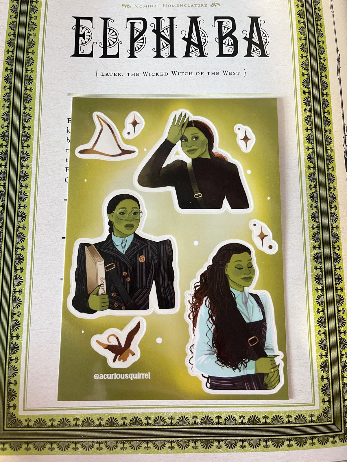 Elphaba Sticker Sheet