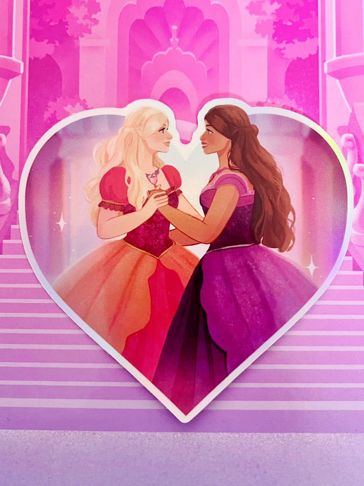 Diamond Castle - Alexa and Liana Holographic sticker