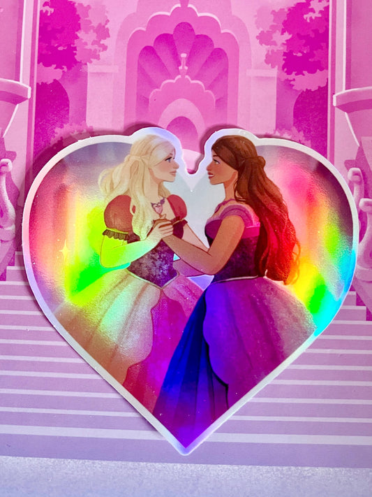 Diamond Castle - Alexa and Liana Holographic sticker