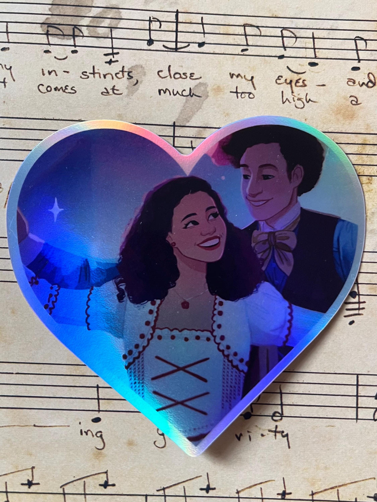 Wicked Nessa and Boq Holographic Sticker