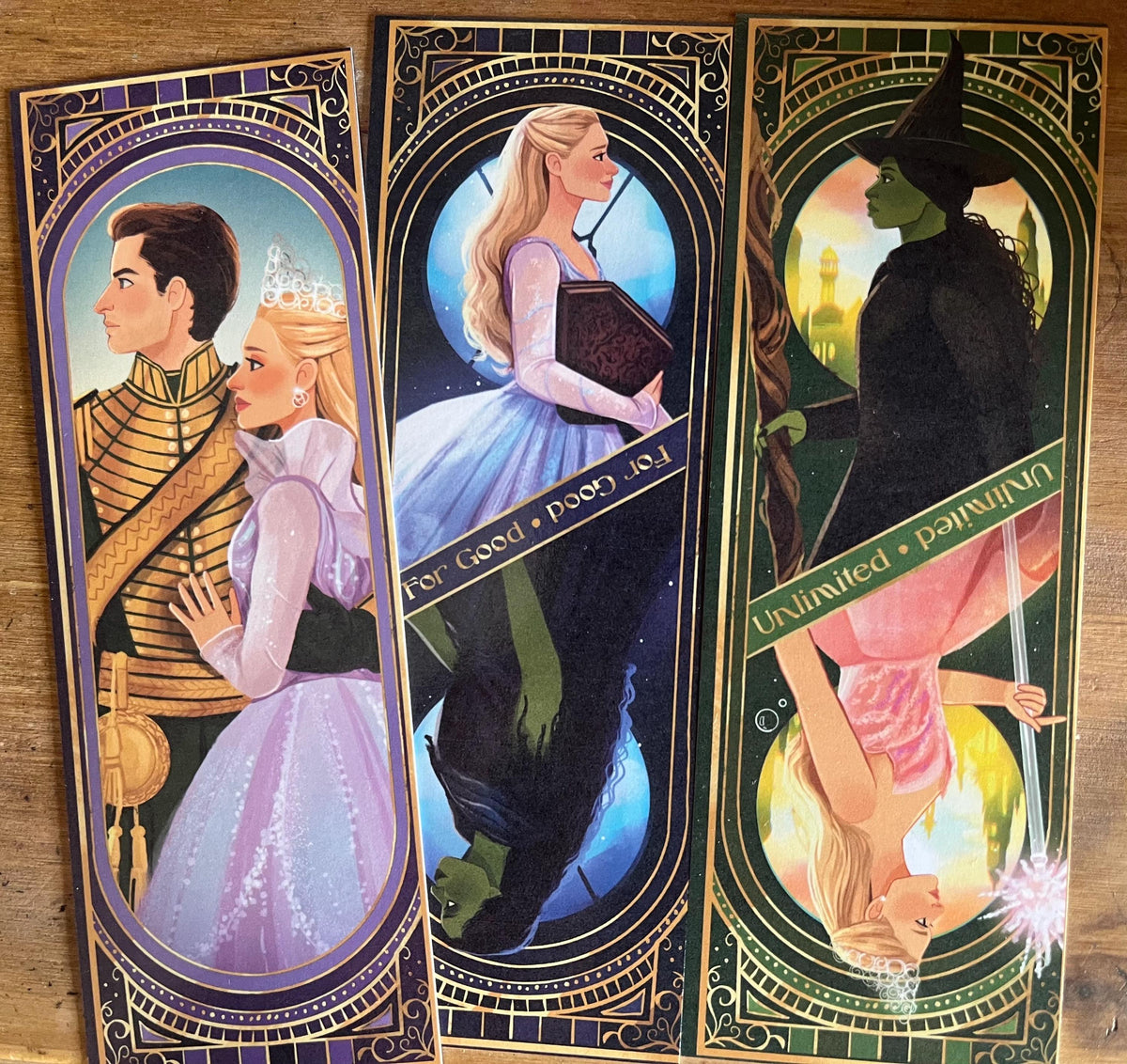 Wicked Movie Inspired Character Bookmarks