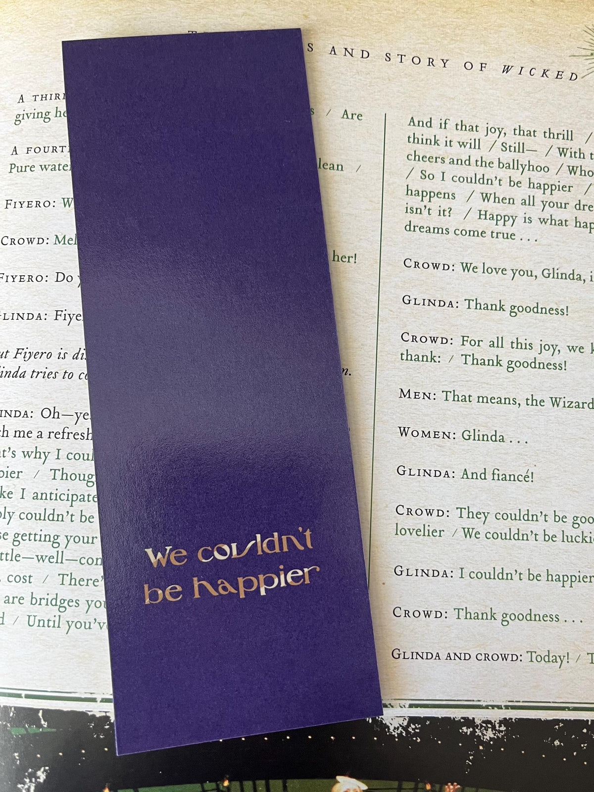 Wicked Movie Inspired Character Bookmarks
