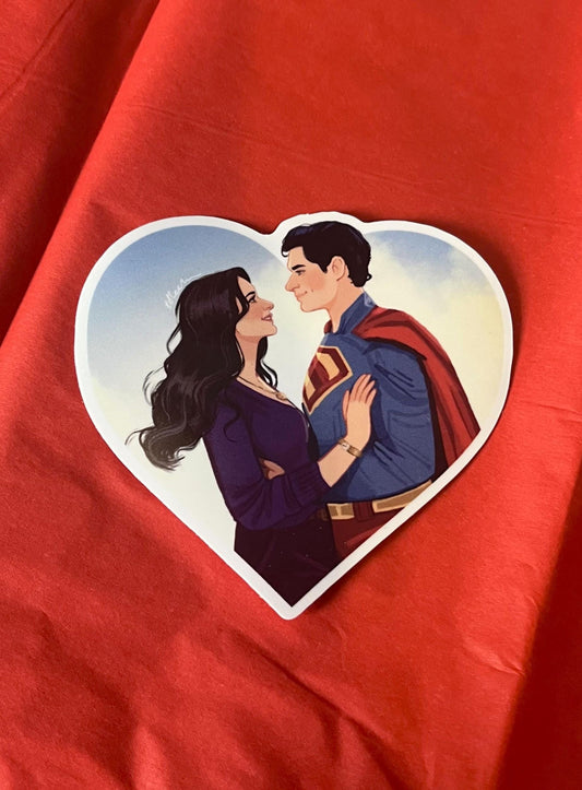clark and lois sticker