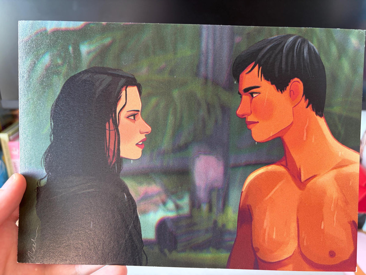 Twilight Bella and Jacob A5 Art Print