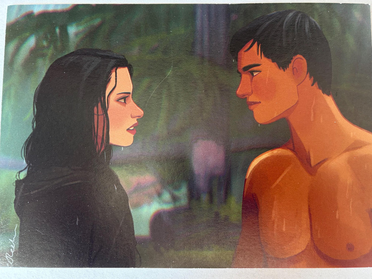 Twilight Bella and Jacob A5 Art Print