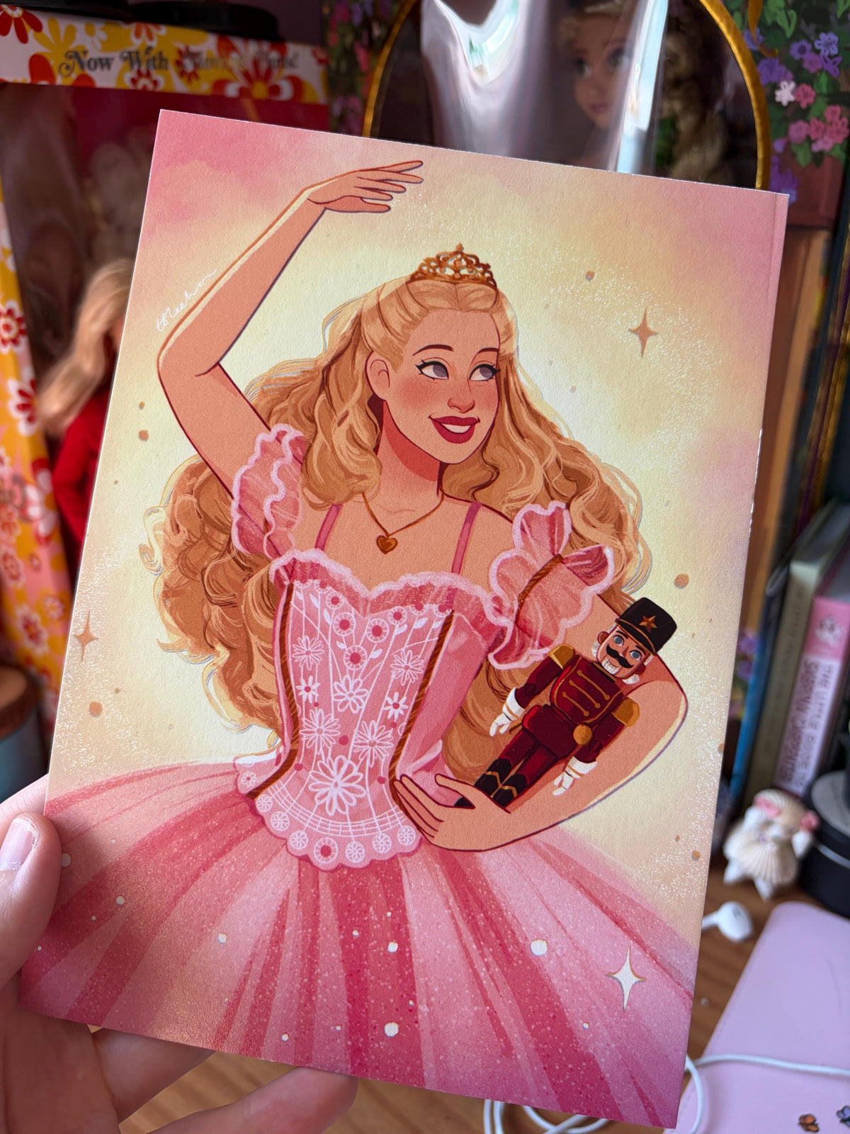 Barbie Nutrcracker Clara/ Sugar Plum Princess A5 Art Print
