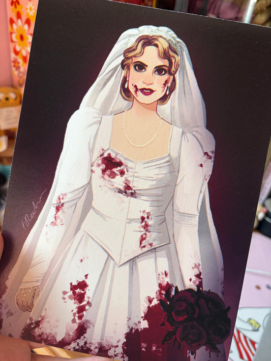Twilight Rosalie Bride A5 Art Print