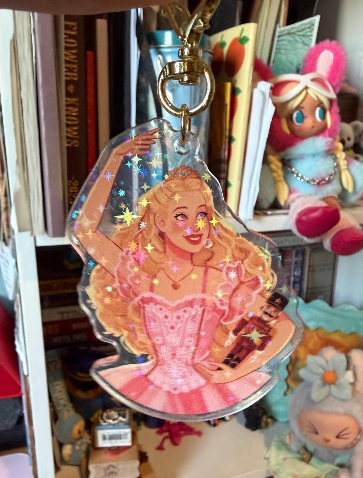 Barbie Nutcracker Clara Holographic Keyring