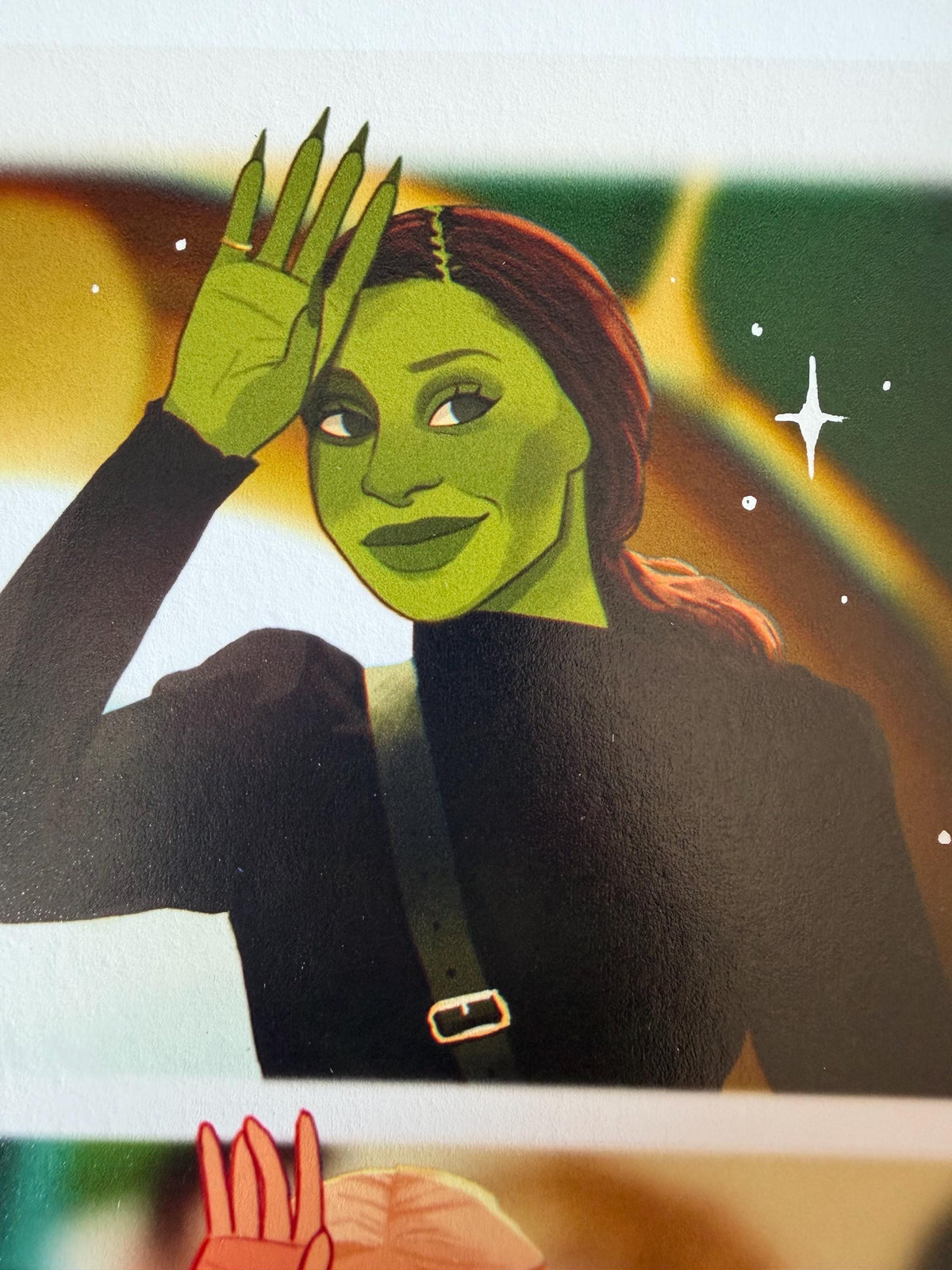 Elphaba and Glinda Wave A5 Art Print