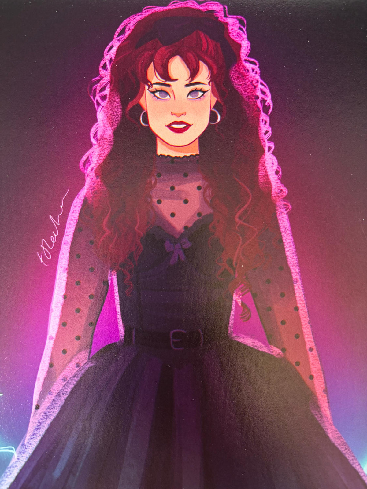 Lisa Frankenstein Lisa Swallows A5 Art Print