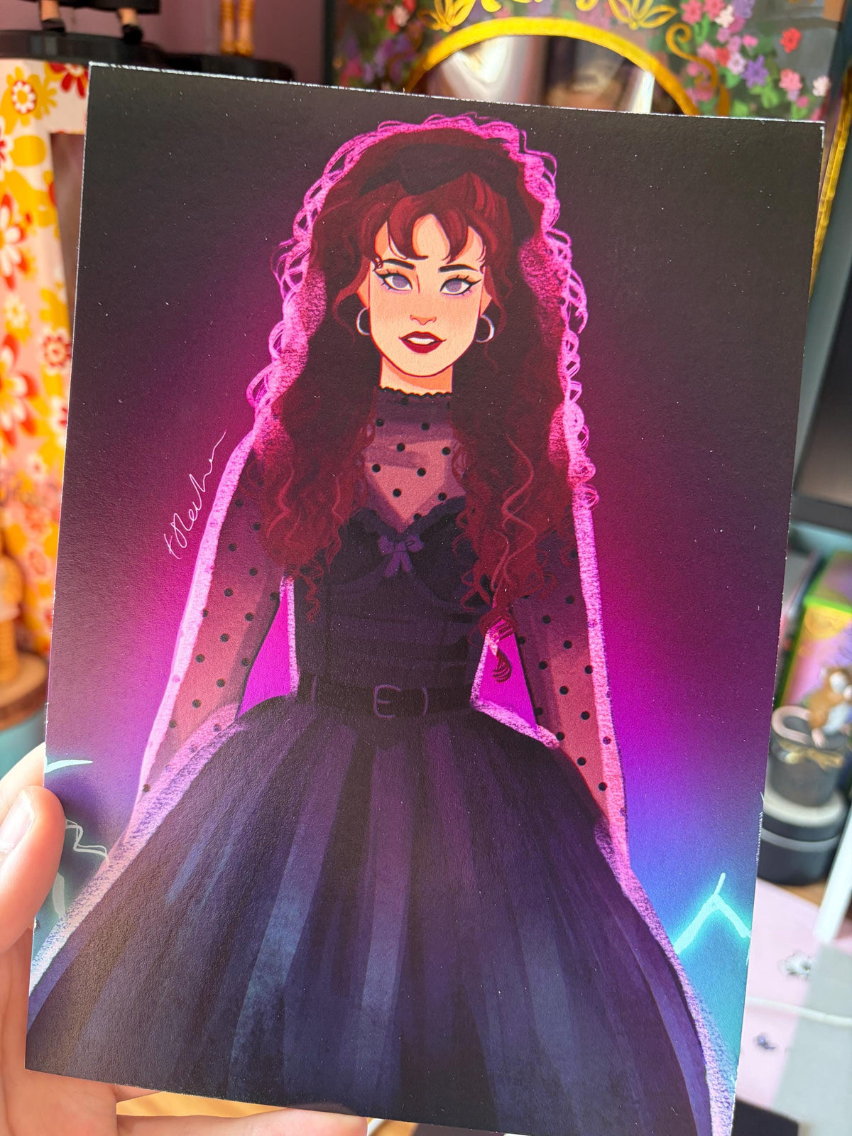 Lisa Frankenstein Lisa Swallows A5 Art Print