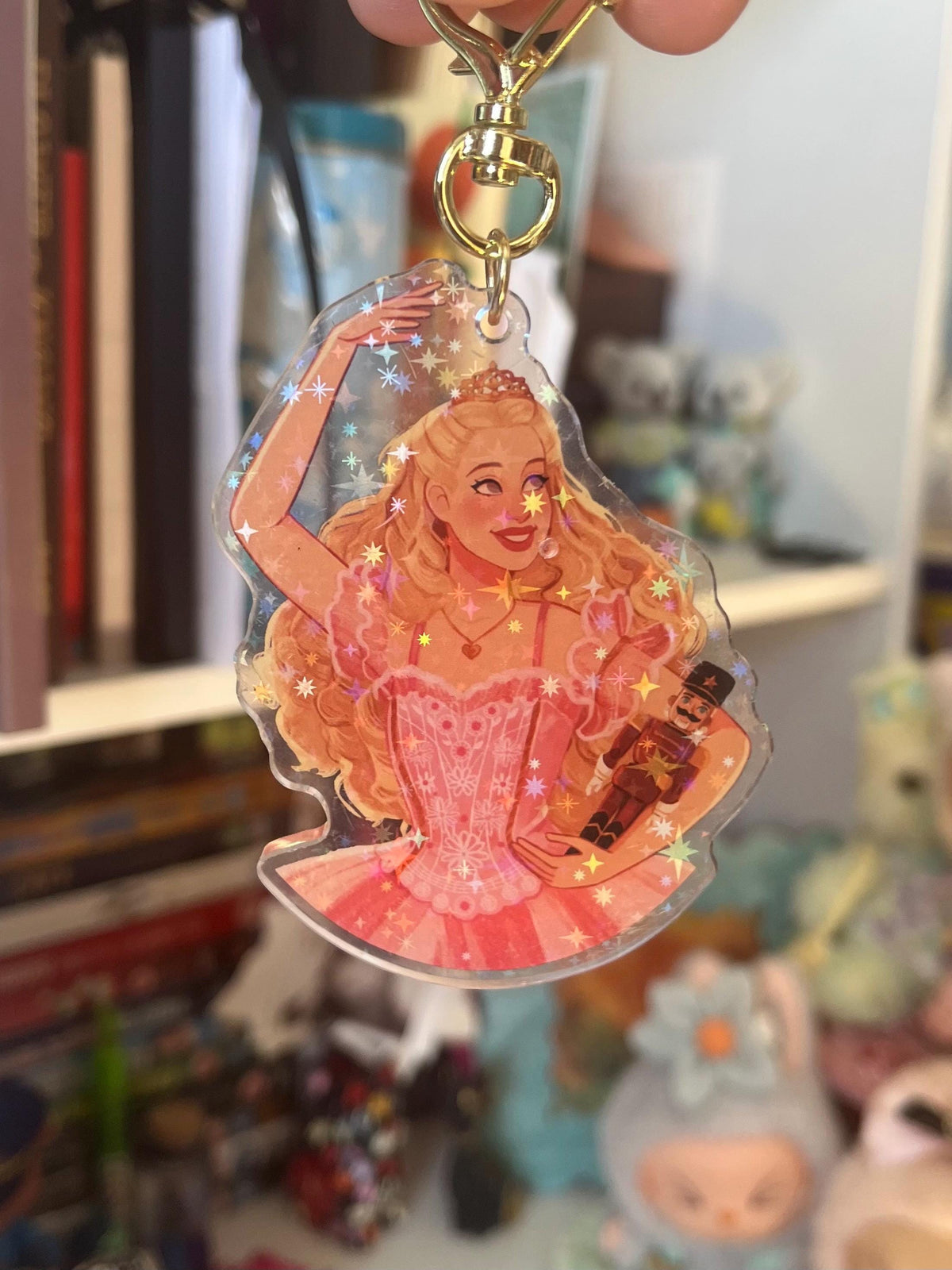 Barbie Nutcracker Clara Holographic Keyring